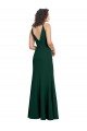 Affordable Form Fitting Stretch Formal Crepe A-Line Bridesmaid Dress / Prom Dress