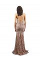 Affordable Floral Patterned Backless V-Neckline Sequin Formal Bridesmaid Dress / Prom Dress