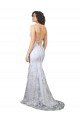 Affordable V-Neckline Backless Floral Patterned Sequin Formal Bridesmaid Dress / Prom Dress