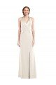 Affordable Halter Tuxedo Maxi Bridesmaid Dress / Prom Dress with Front Slit
