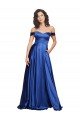 Affordable Ball Gown Off the Shoulder Sweetheart Formal Stretch Satin Bridesmaid Dress / Prom Dress