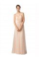 Affordable Sweetheart A-Line Tulle Bridesmaid Dress with Shirred Bodice