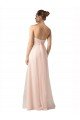 Affordable Sweetheart A-Line Tulle Bridesmaid Dress with Shirred Bodice
