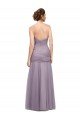 Affordable Draped Long Mermaid Sweetheart Tulle Bridesmaid Dress