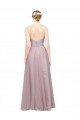 Affordable Sweetheart Neckline Long Tulle Bridesmaid Dress with Lace Bodice
