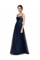 Affordable Spaghetti Strap Tulle Bridesmaids Dress with Ballerina Neckline