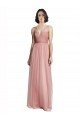 Affordable V-Neck Illusion Tulle Bridesmaids Dress