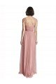 Affordable V-Neck Illusion Tulle Bridesmaids Dress