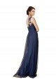 Affordable Sequined Floral Lace Sweetheart Tulle Bridesmaid Dress