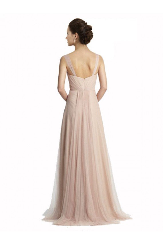 Affordable Sweetheart A-Line Tulle Draped Bridesmaid Dress