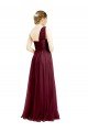 Affordable One Shoulder Floor Length Long Tulle Bridesmaid Dress