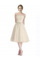 Affordable Strapless Short Cocktail Length Tulle Cocktail Bridesmaid Dress with Pleats
