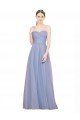 Affordable Strapless Sweetheart A-Line Tulle Bridesmaid Dress with Low Back