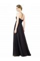Affordable Sweetheart Neckline Long Sleeveless Tulle Bridesmaid Dress with Lace Bodice