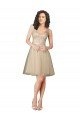 Affordable Tulle Bridesmaid Dress with Embroidery and Beading