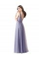 Affordable Sweetheart Tulle Bridesmaid Dress with Fully Embroidered V-Neck Bodice