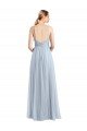 Affordable Spaghetti Straps V-Neck Slim A-Line Tulle Bridesmaid Dress