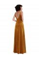 Affordable Twist Front Cutout Velvet Maxi Bridesmaid Dress / Prom Dress with Pockets