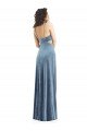 Affordable Spaghetti Strap Long Full Length Formal Velvet Maxi Bridesmaid Dress / Prom Dress