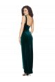 Affordable One Shoulder Velvet Front Wrap Bridesmaid Dress / Prom Dress 