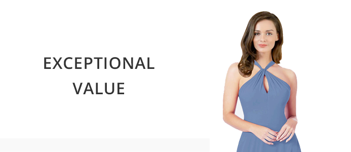 Exception Value | Affordable Wedding Shop