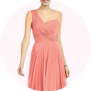 Affordable One Shoulder Bridesmaid Dresses