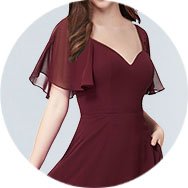 Affordable Flutter Sleeves Bridesmaid Dresses