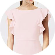 Affordable Ruffle Sleeves Bridesmaid Dresses
