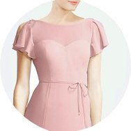 Affordable Short Sleeves Bridesmaid Dresses
