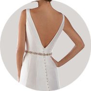 Affordable V-Back Wedding Dresses