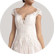Affordable Cap Sleeves Wedding Dresses