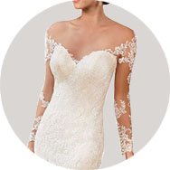 Affordable Long Sleeves Wedding Dresses